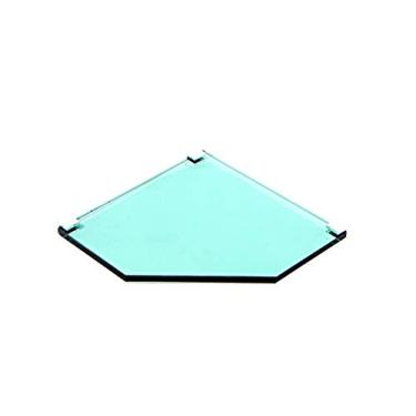 Imagem de Porta Shampoo de Canto Reto em Vidro Verde Lapidado - Aquabox - 20cmx20cmx8mm