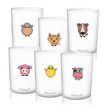 Imagem de Kit 6 Copos Personalizados Animais da Fazenda Dia das Crianças