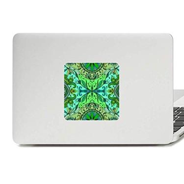 Imagem de Adesivo de vinil para laptop com estampa de folhas de flores estilo europeu Decoração de policarbonato