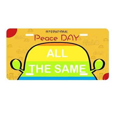 Imagem de DIYthinker Rainbow Gay LGBT placa de licença transgênero lésbica etiqueta decoração de carro dia da paz