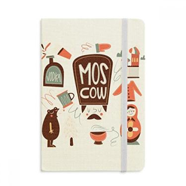 Imagem de Caderno de Caderno da Cultura Russa Matreshkas Oficial de Tecido Rígido Diário Clássico