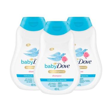 Imagem de Shampoo Dove Baby Hidratação Enriquecida 400ml  Kit Com Três Unidades