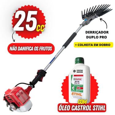 Imagem de Derriçadeira de Café Nakashi Com Haste 1100mm Motor Nakashi NK270 25cc 2T e Mão Mecânic...
