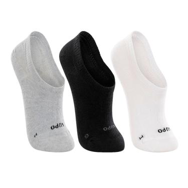 Imagem de Kit 3 Pares Meias Infantil Menino Cano invisível Lupo 2270-089