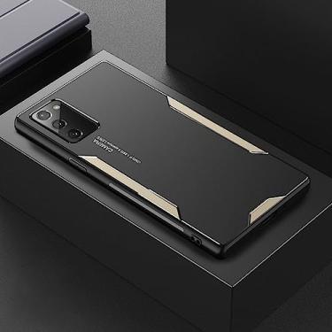 Imagem de Capa de telefone de metal de alumínio para Samsung Galaxy S21 Ultra S8 S9 S10 S20 Plus Note 20 Ultra 8 9 10 Plus A51 A71 A52 A72 Capa, ouro preto, S10
