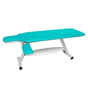 Imagem de Maca Fixa com Orifício e Regulagem para Braços - Arktus - Verde Claro