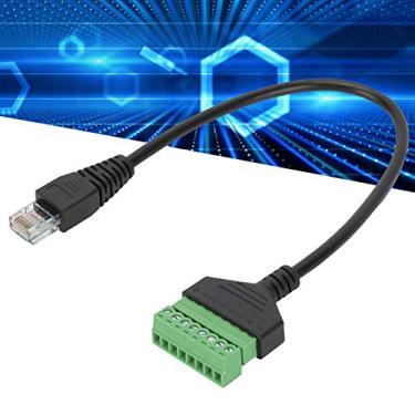 Imagem de Adaptador RJ45 macho para terminal fácil de usar, sem necessidade de solda, design compacto, conexão confiável, cabo RJ45 para UTP Cat5 UTP Cat6
