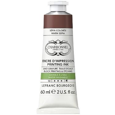 Imagem de Lefranc Bourgeois Pintura de cobre 301502, lavável à água, com excelente resistência à luz, vegano, 100% sem solventes, tubo de 60 ml, sépia Warm