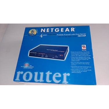 Imagem de Netgear Cabo de firewall FR114P/roteador DSL com servidor de impressão