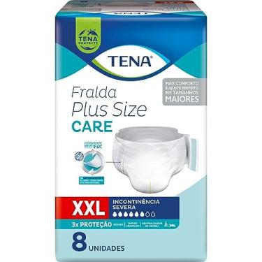 Imagem de Tena Plus Size Care, Fralda Geriátrica para Incontinência Urinária, XXL - 8 unidades