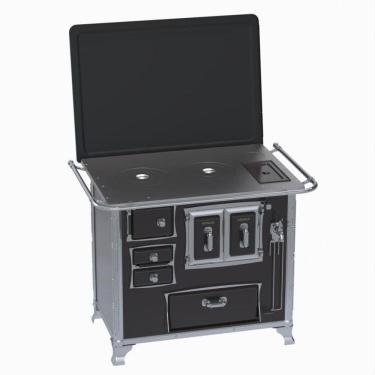 Imagem de Fogao a Lenha GII N 2 Gab Sec Preto com Tampa Cald