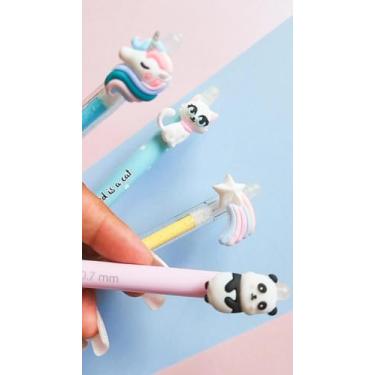 Imagem de Kit com 2 Canetas esferográficas apagavel - Papelaria fofa - Papelaria Kwaii