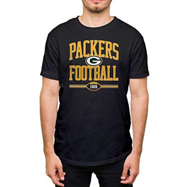 Imagem de Hybrid Sports NFL - Green Bay Packers - Arco de futebol - Camiseta masculina e feminina de manga curta - tamanho médio