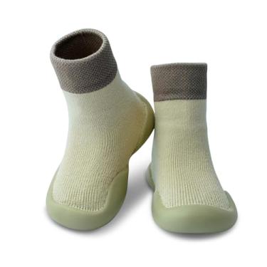 Imagem de Dookeh Sapatos de bebê meninos meninas sapatos de primeira caminhada antiderrapante sola macia tênis infantil infantil babygirl meia sapatos, 6 - marrom claro, 2-2.5 Anos