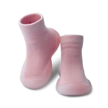 Imagem de Dookeh Sapatos de bebê para meninos e meninas primeira caminhada, antiderrapante, sola macia, tênis para bebês e meninas, 10 - rosa, 12-18 Months Toddler