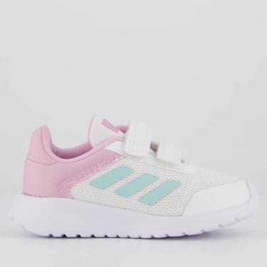 Imagem de Tênis Adidas Tensaur Run 2.0 CF Infantil Branco e Lilás-Feminino