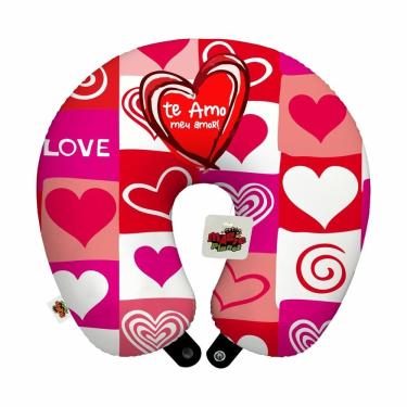 Imagem de Almofada de pescoço viagem te amo meu amor namorados lembrança