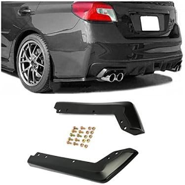 Imagem de ECOTRIC Spoiler de para-choque traseiro compatível com sanefa traseira de poliuretano Subaru WRX STI 2015-2021