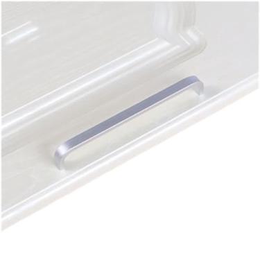 Imagem de Armário de porta de cozinha alça reta puxar botões de porta de ferragem e alças de alumínio de melhoria da casa, 160mmsolid