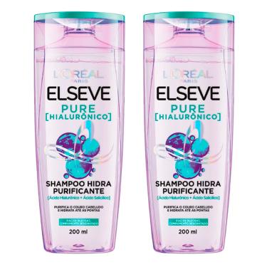 Imagem de Shampoo Elseve Pure Hialurônico 200ml - kit com 2 unidades