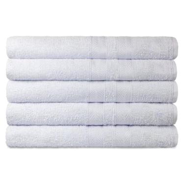 Imagem de Kit 2 Toalhas Banho para Hotel 100% Algodão Caricinha - Branca