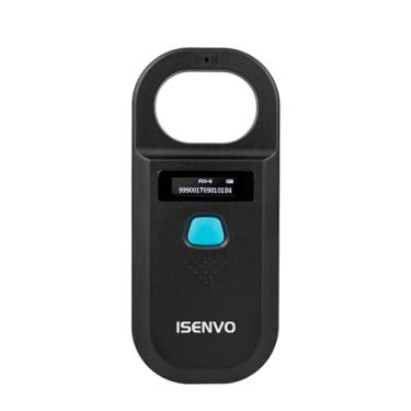 Imagem de ISENVO Scanner de microchip para animais de estimação, recarregável, RFID EMID, leitor de microchips, 134,2 kHz, 125 kHz, 15 dígitos, chip para animais de estimação, animais de estimação, porcos, cães