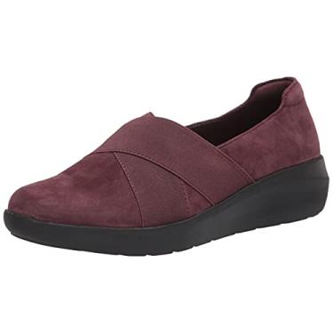 Imagem de Clarks Mocassim feminino Kayleigh Slip, Camurça vinho, 10
