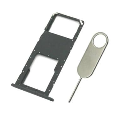 Imagem de PHONSUN Bandeja de cartão SIM de substituição para Samsung Galaxy A11 A115U A115A preta