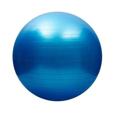 Imagem de Bola Inflável Exercícios Yoga Abdominal Ginástica 55Cm Azul