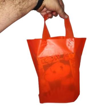 Imagem de Sacolas plásticas modelo alça fita, 15 micras de espessura alta densidade tratadas para impressão