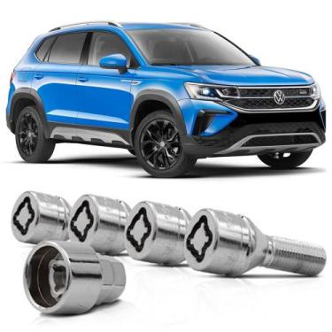 Imagem de Kit Parafuso Antifurto Roubo 25CRA Roda Volkswagen Taos - RODAFUSO/RAY