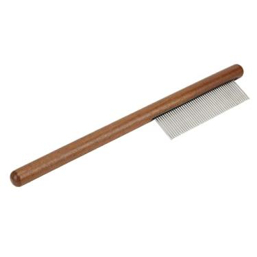 Imagem de Pente de Desmatação para Gatos, Pente de Metal para Cães, Madeira Maciça, Pente para Animais de Estimação, Ferramenta de Preparação para Animais de Estimação, Pente de nó Aberto