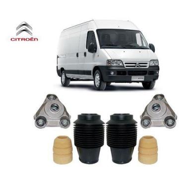 Imagem de Par Kit Coxim Batente Amortecedor Dianteiro Citroen Jumper 2016 2017 2