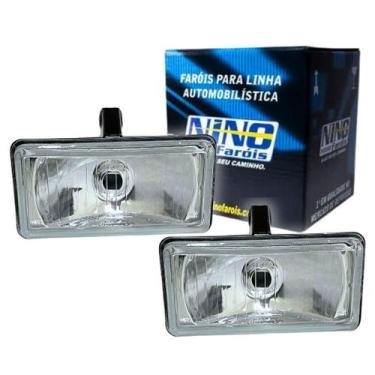Imagem de Par Farol Auxiliar Milha Retangular Universal H3 152X178Mm - Nino