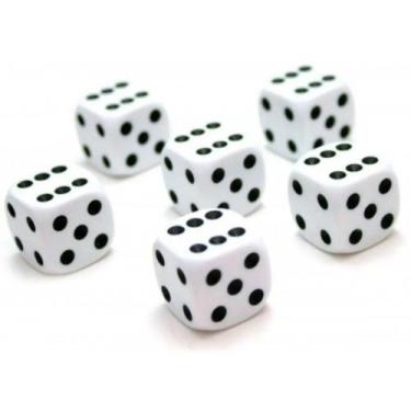 Imagem de Jogo De Dados 18mm (1,8cm) Euclides Jordão - 6 Unidades