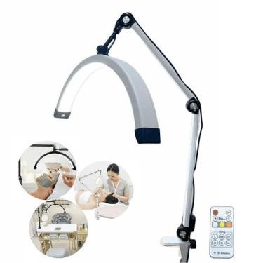 Imagem de Luminária Led Lunar Estética Maquiagem Facial Cílios Meia Lua Ring Lig