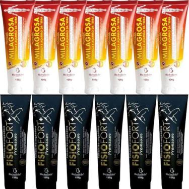 Imagem de Atacado 6 Pomada Milagrosa 150G + 5 Pomada Fisiofort Premium - Bio Ins