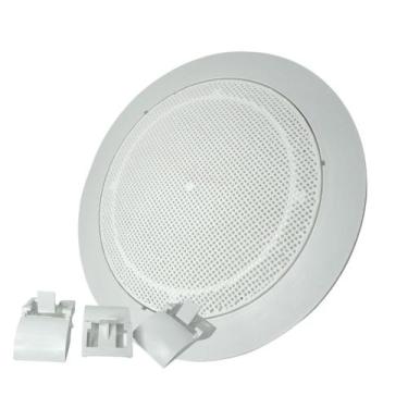 Imagem de Arandela Redonda 6 Polegadas Branca P/ Alto Falante De Teto Gesso Pare