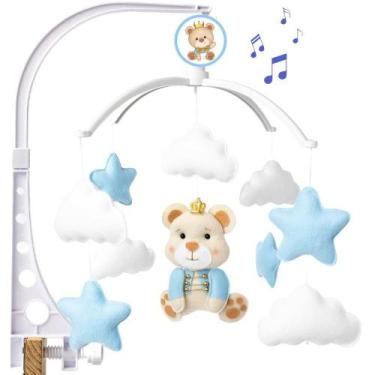 Imagem de Mobile Musical e Giratório Enfeite de Berço Menino Principe - Pequenin