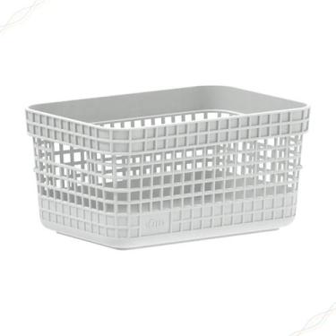 Imagem de Cesto Organizador Multiuso Grid 2,5L Caixa Closet Roupa Escritorio Coz