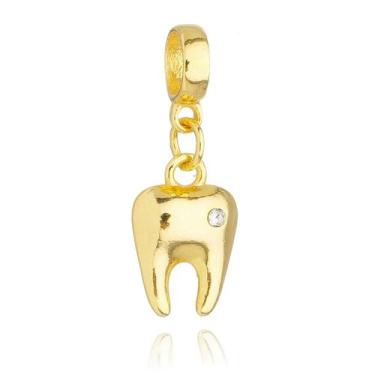 Imagem de Berloque Dente Odontologia Banhado a Ouro 18k - Work Semijoias