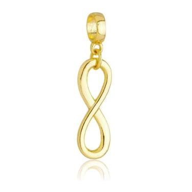 Imagem de Berloque Símbolo do Infinito Banhado a Ouro 18k - Work Semijoias