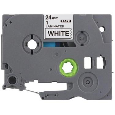 Imagem de Fita para Rotulador Eletronico 24MMX8MTS TZC-251 PRETO/BRANC - Masterp
