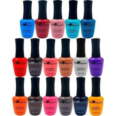 Imagem de Kit 4 Esmalte Gel Nail Perfect 14ml Uv Sortidas - OEM, Sortido