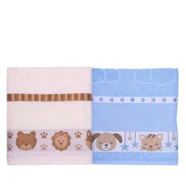 Imagem de Kit 2 de Toalha Banho 100% Algodão Infantil Personagens Kids  - LMPete