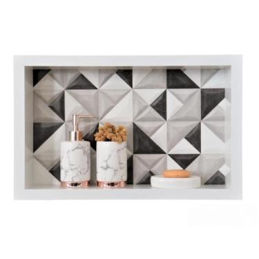 Imagem de Nicho Banheiro Porcelanato/cerâmica 50x30x10  Borda Alumíno - PHZ, Est