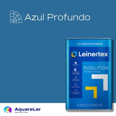 Imagem de Evolution Acrílico Leinertex Fosco 18L, AZUL PROFUNDO