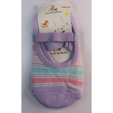 Imagem de Meia Sapatilha Pilates Infantil menina com Estampas Antiderrapante - s