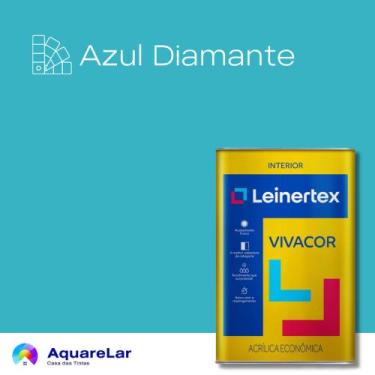 Imagem de Vivacor Acrílica Leinertex Fosco 18L, AZUL DIAMANTE