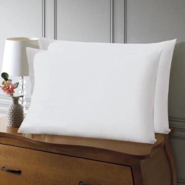 Imagem de Kit Fronha Priori Liso 2Pcs 70x50CM Dohler AM Branco